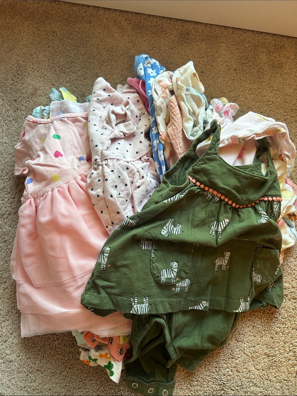 17 item bundle dresses and rompers, 18-24m